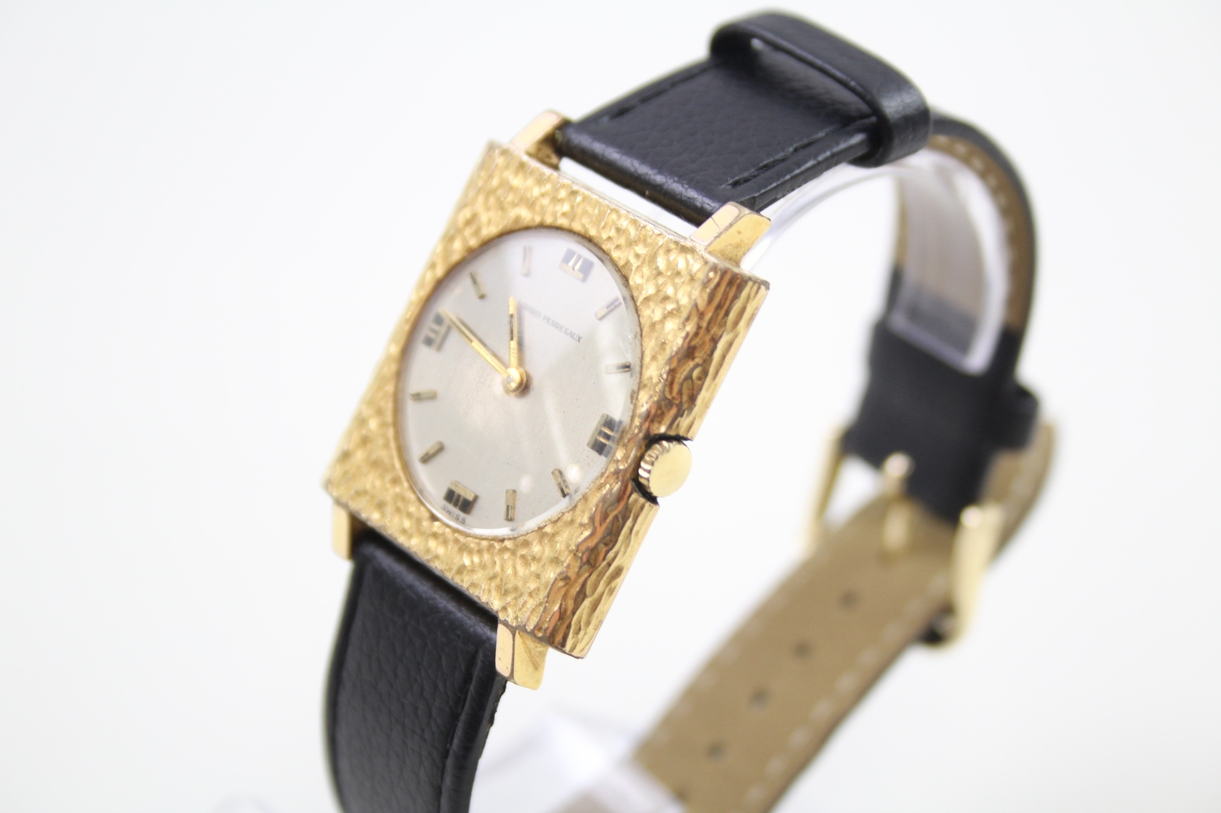 Girard Perregaux c. 1970s Gold Tone Wristwatch Hand Wind WORKING - Image 3 of 4