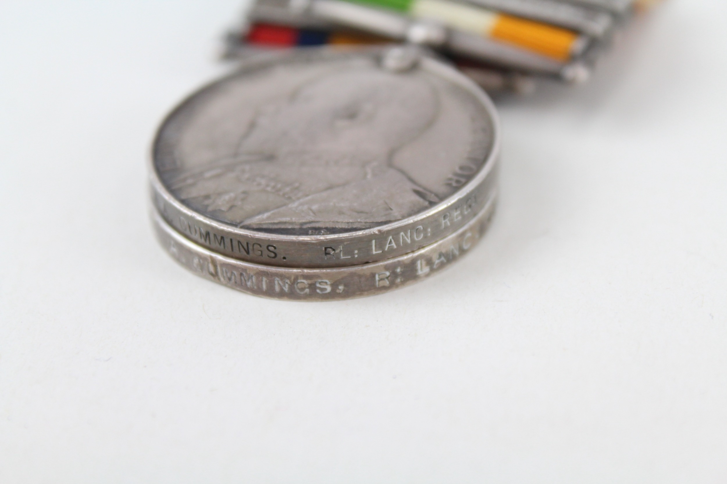 Boer War Medal Pair Named 4521 Pte. A Cummings Royal Lancs - Image 8 of 8