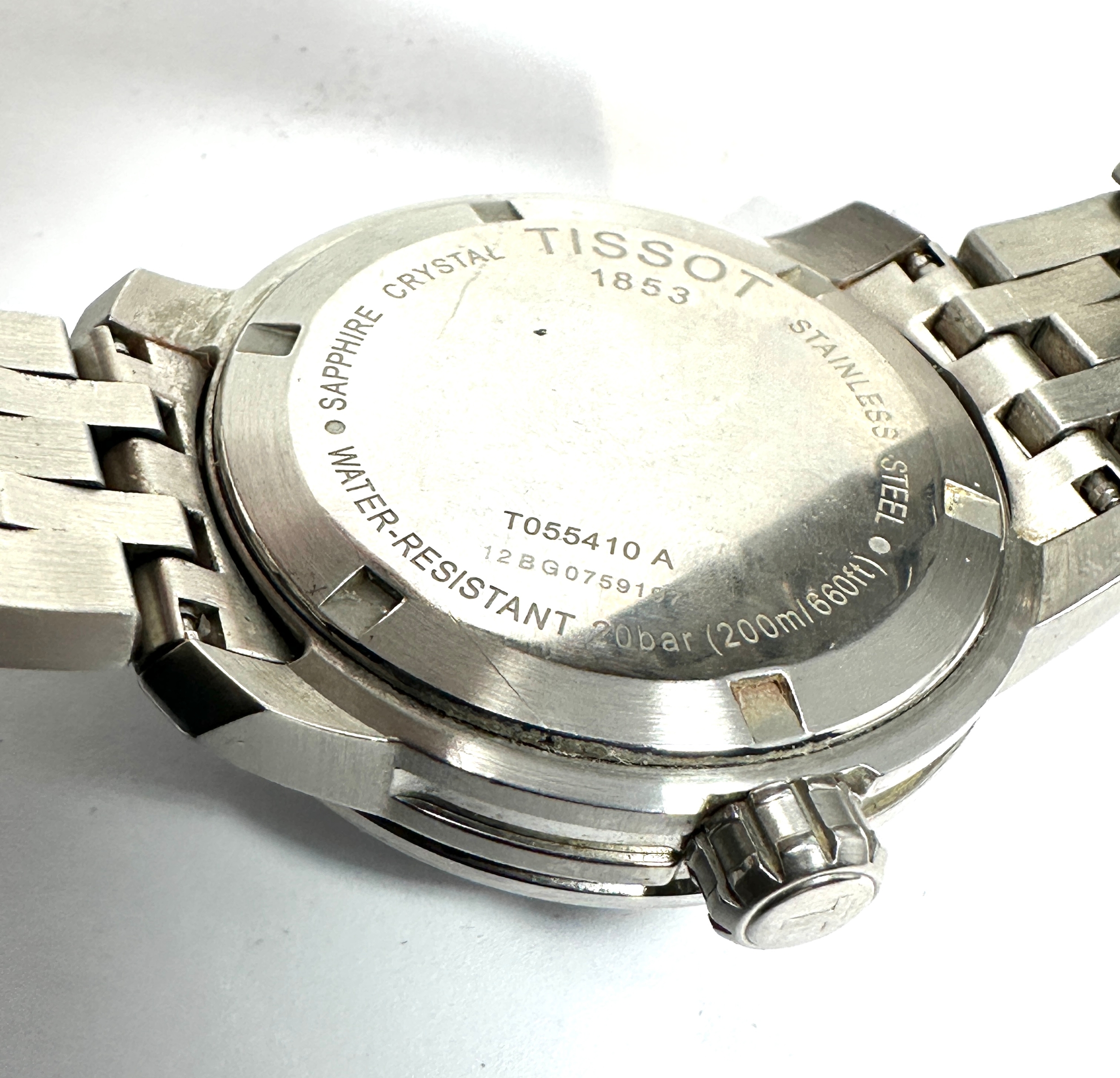 Gents Tissot 1853 quartz to55410a the watch does tick - Image 5 of 5