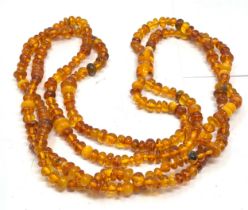 Amber jewellery necklace weight 107g