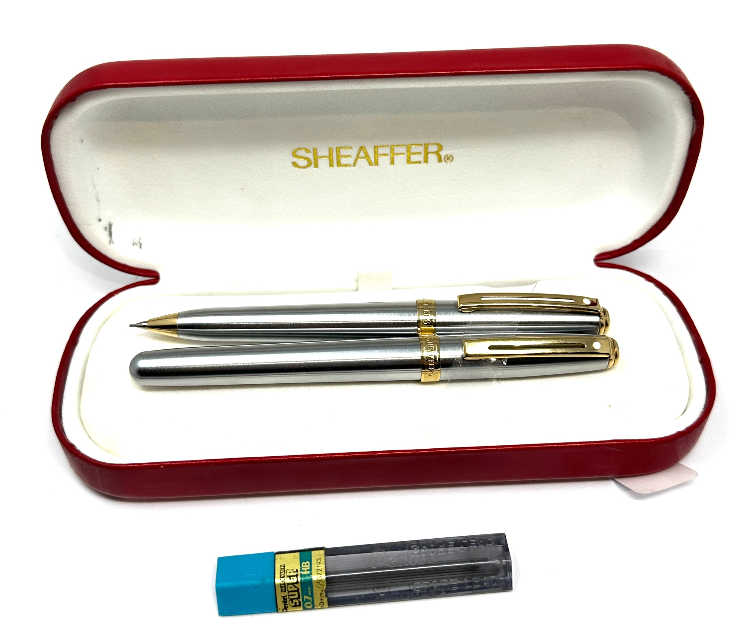 As new boxed sheaffer ballpoint pen & pencil