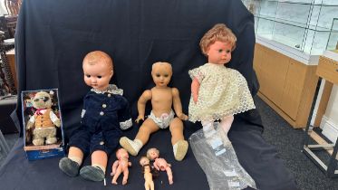 Selection of vintage dolls