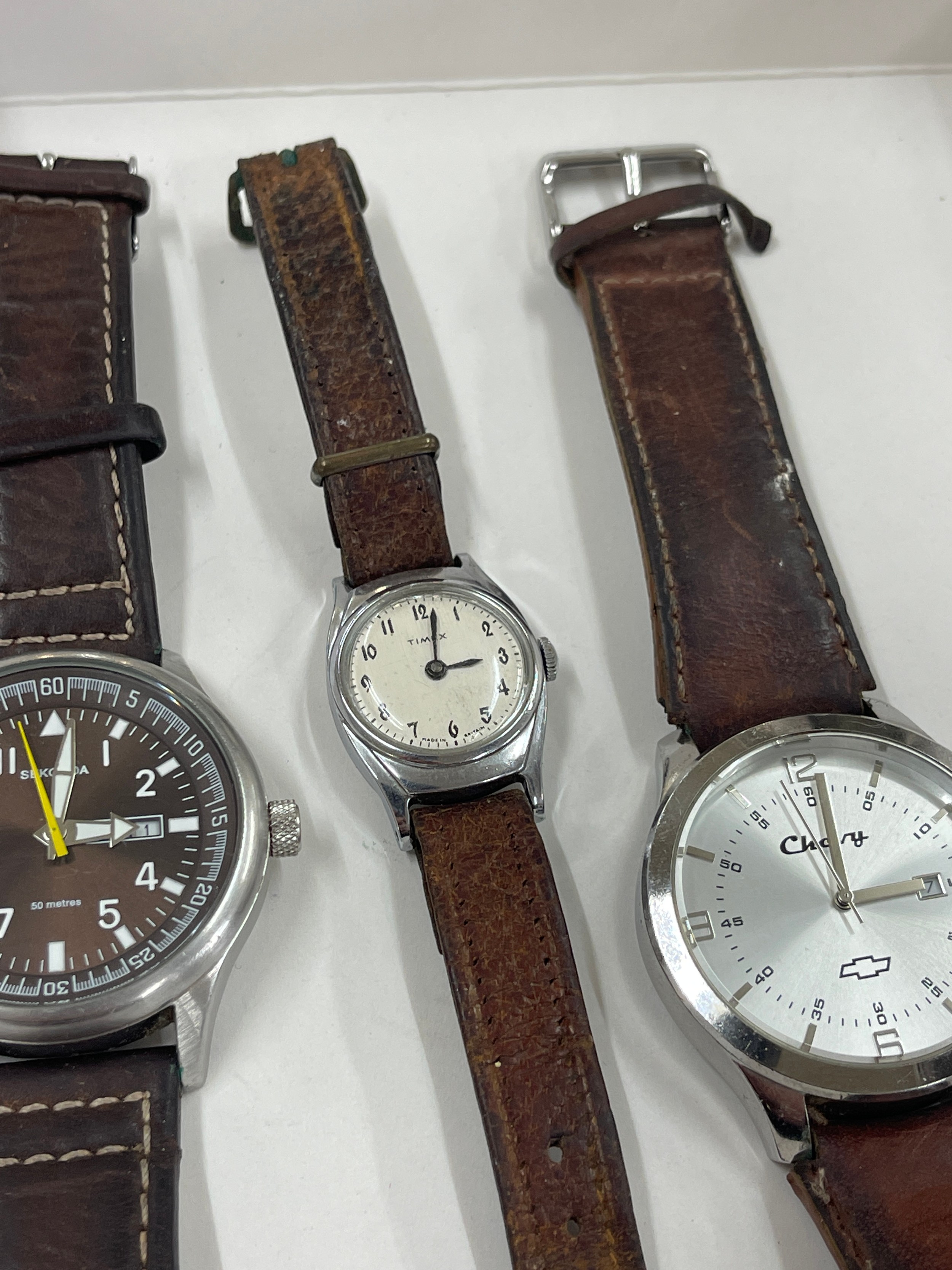 Selection of three wrist watches includes Timex, sekonda etc - Bild 5 aus 5