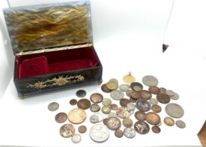 Selection of vintage and later coins