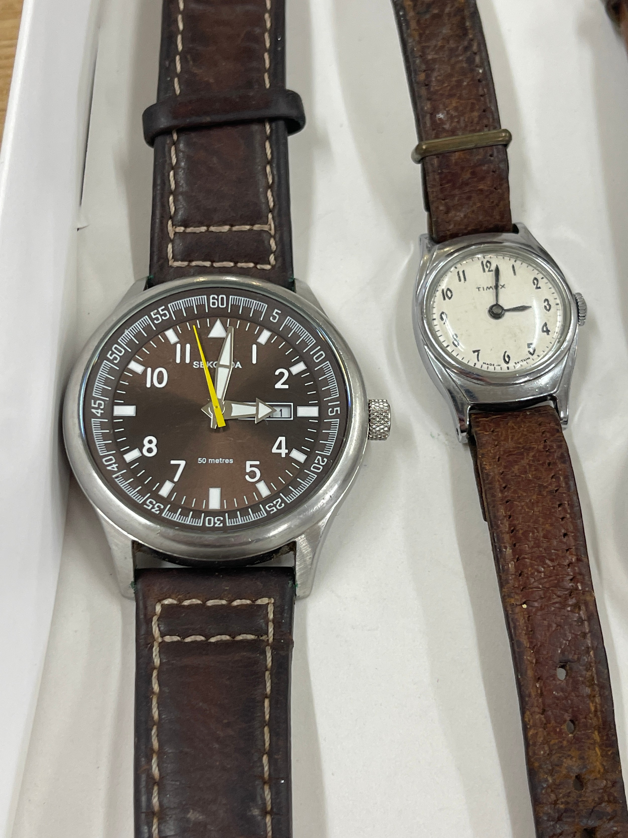 Selection of three wrist watches includes Timex, sekonda etc - Bild 2 aus 5