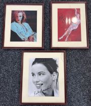 Authentic framed signed autograph by Kate Beckinsale, Uma Thurman, Goldie Hawn, approximate frame