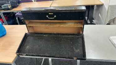 Vintage wooden tool chest