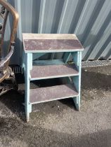 Vintage outdoor step ladders/ plant stand