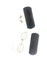 9ct gold spectacles and 1 other