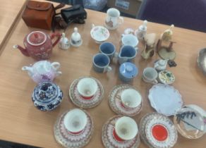 Selection of miscellaneous includes part tea sets, oriental tea pot etc