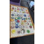 Large selection of assorted pin badges