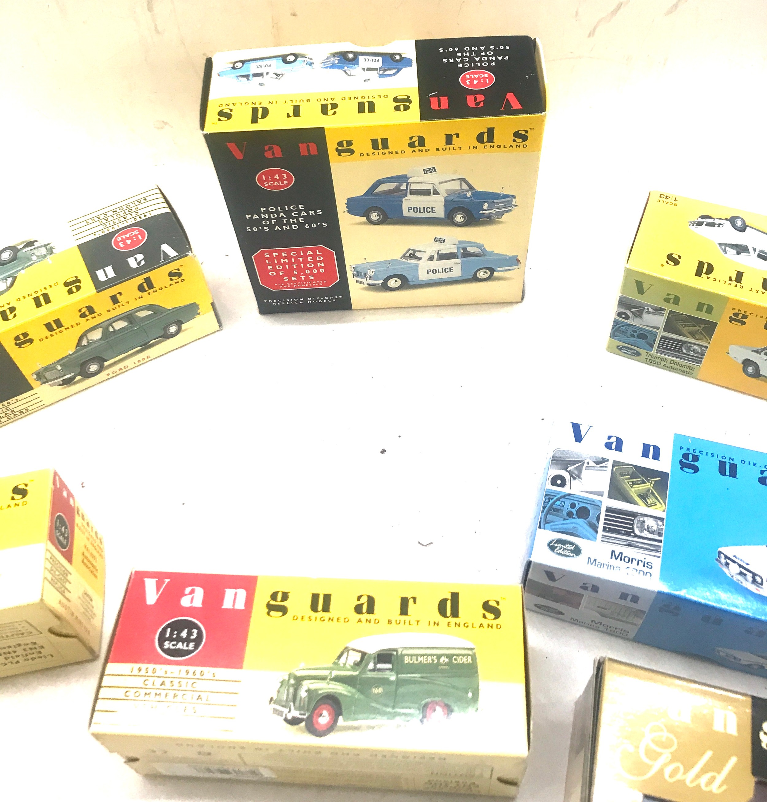 Selection of Van Guards boxed cars includes Essex Police, Zircon Blue etc - Image 4 of 4