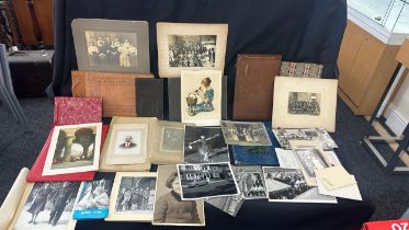 Vintage photo albums and old vintage photos