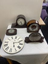 Large selection of assorted clocks includes smiths etc