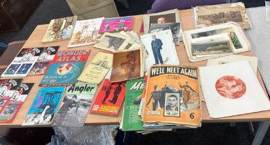 Quantity of vintage programmes, photos, song books etc