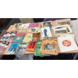 Quantity of vintage programmes, photos, song books etc