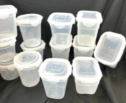 Large selection and new LocknLock plastic storage containers, various sizes 25 in total