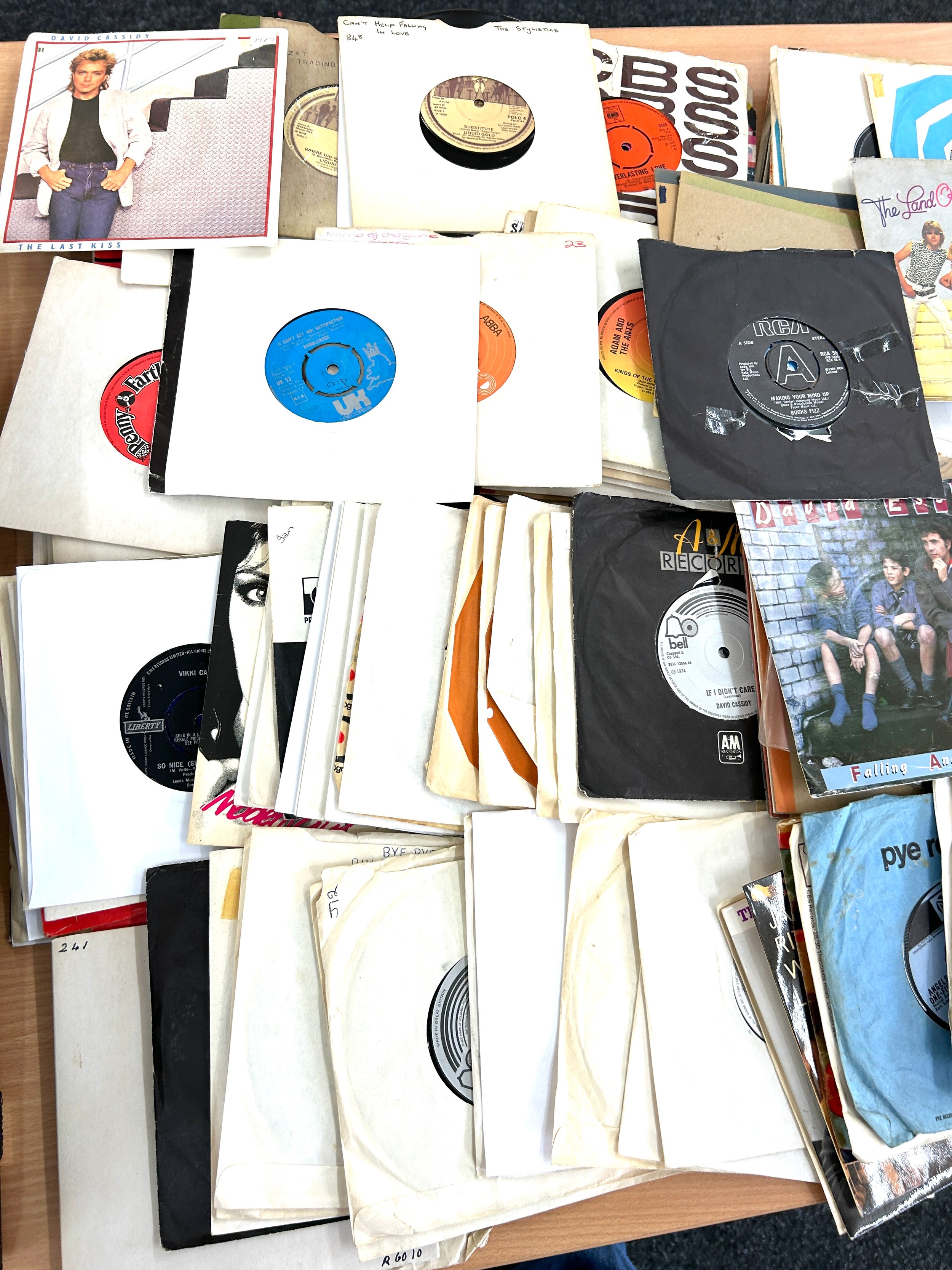 large selection of 45's records to include Liquid gold, Abba etc approximately 200 - Image 4 of 4