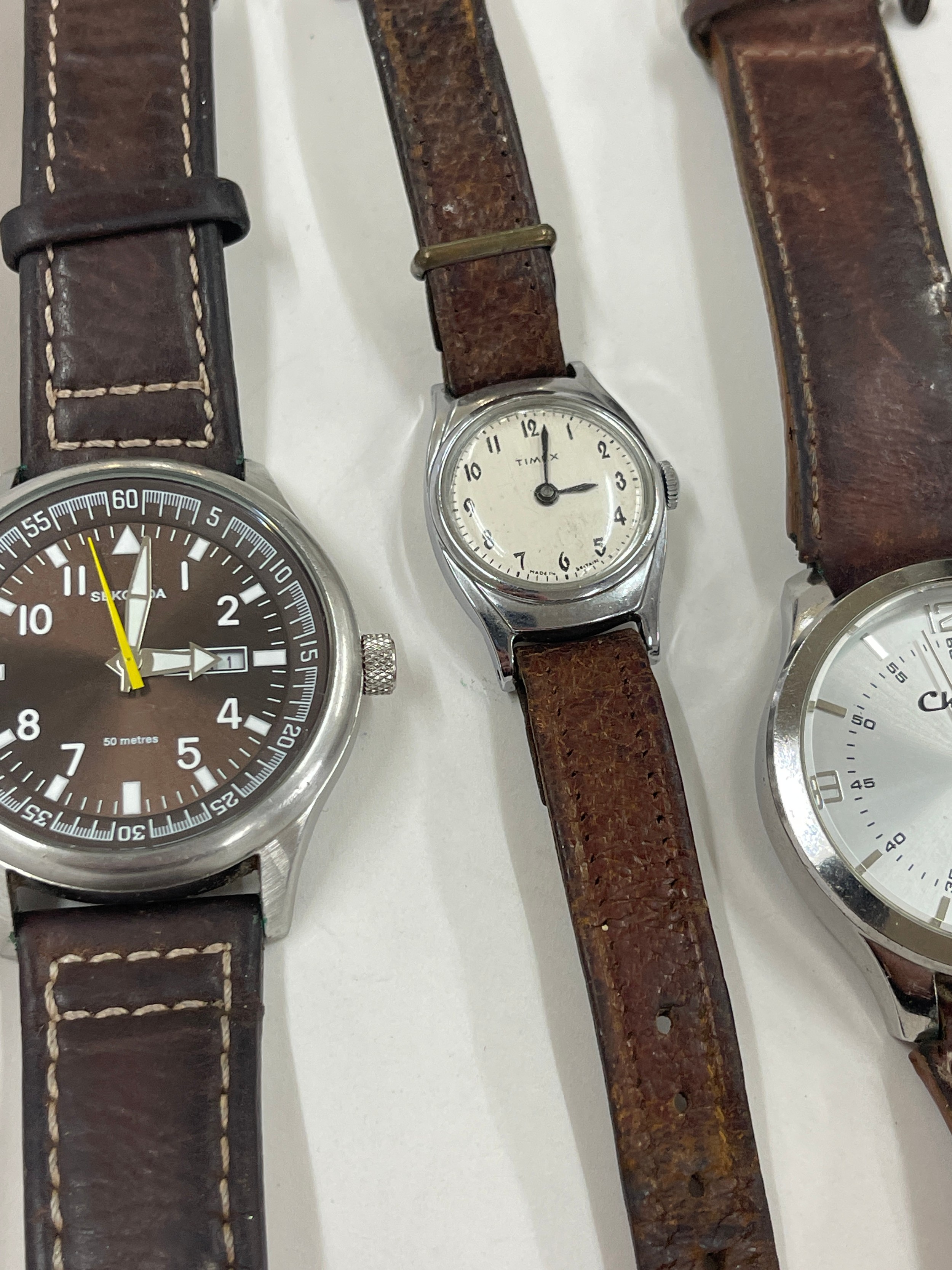 Selection of three wrist watches includes Timex, sekonda etc - Bild 3 aus 5