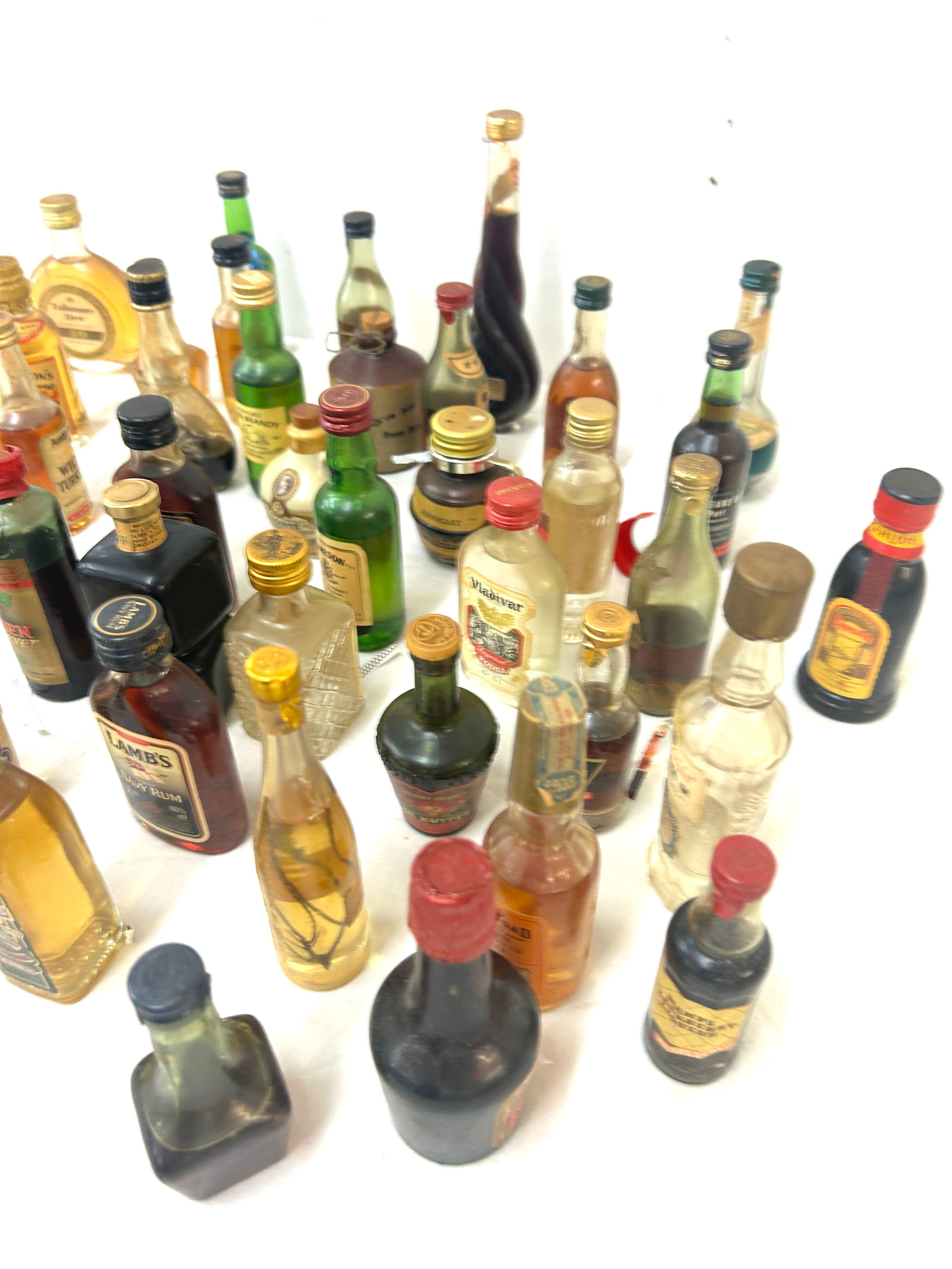 Selection of miniature alcohols to include port, rum, vodka etc - Image 2 of 4