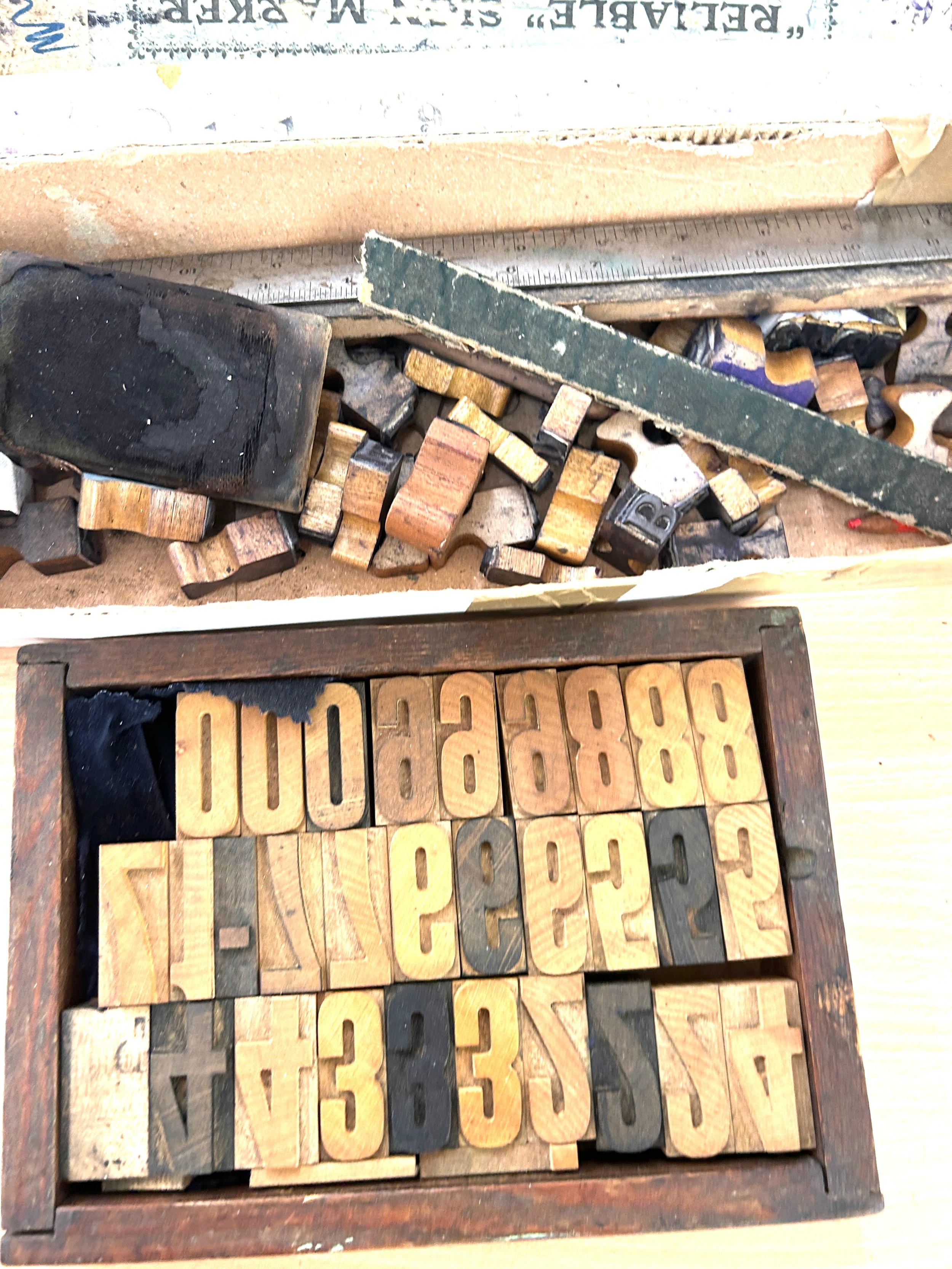 Assortment of wooden printing blocks - Bild 3 aus 5