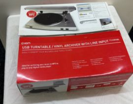 Boxed Ion record deck, working order