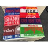 Selection of vintage Beer bar cloths