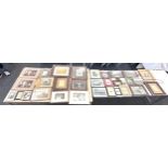 Large selection of framed antique photos largest measures approximately 16 inches by 16 inches