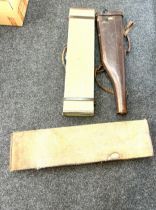 Three vintage shot gun cases