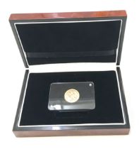 Cased 1900 gold proof sovereign coin,