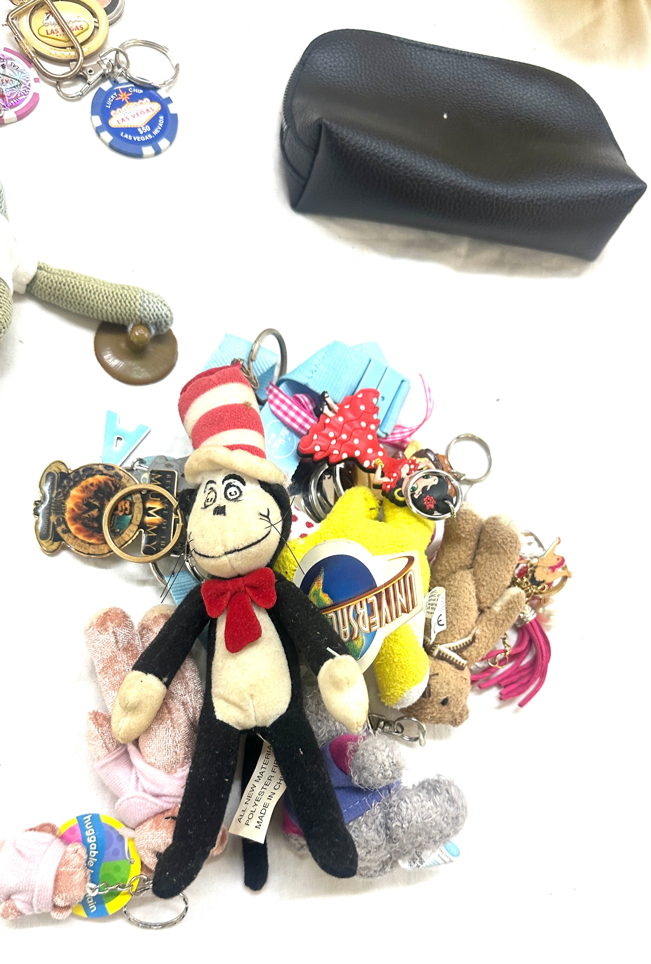 Selection of assorted key rings includes DR Zuesss, plush toy, make up bag, british air ways etc - Image 2 of 5