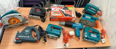 Job lot of black and decker tools, all in working order