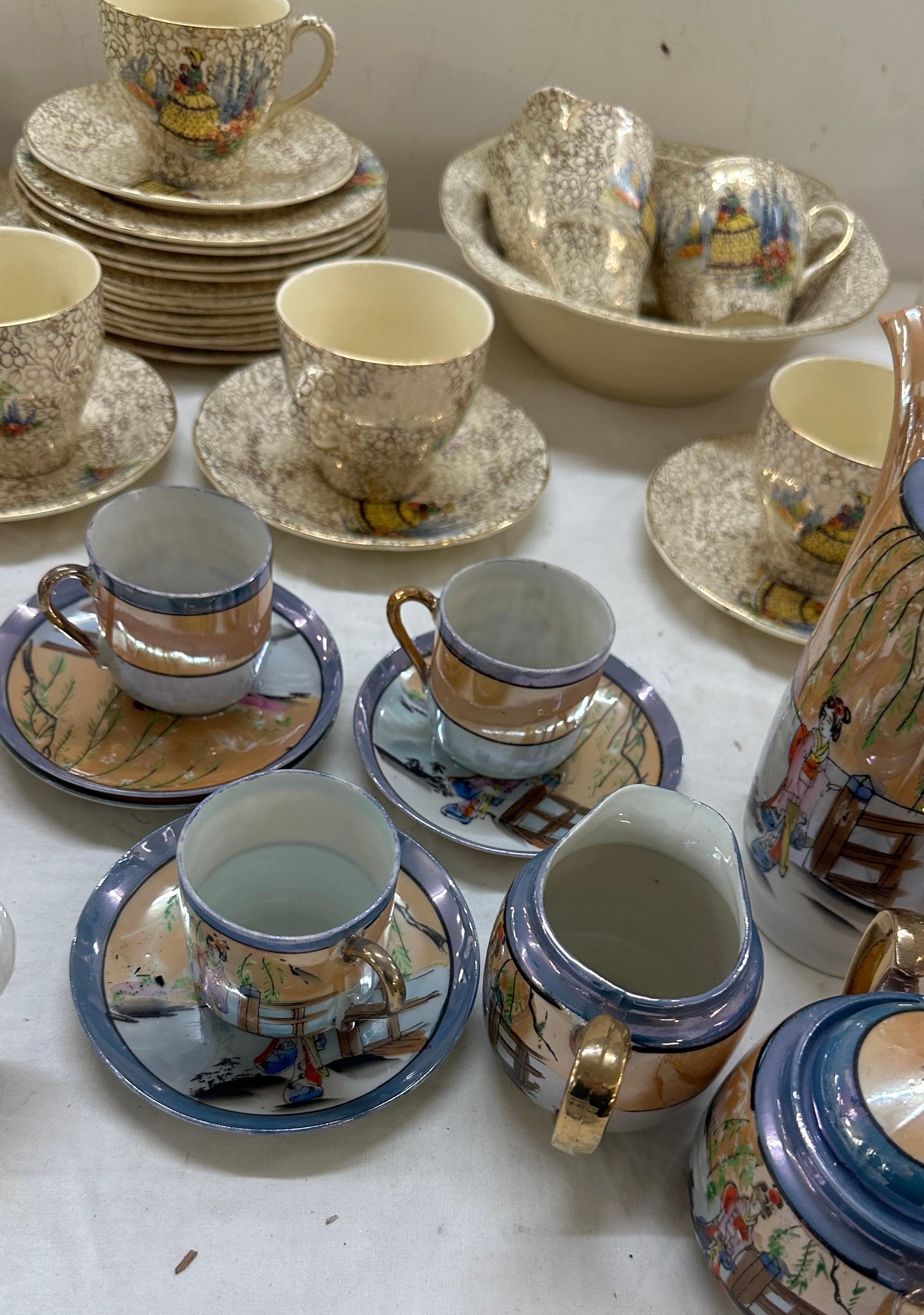 Selection of part tea sets includes oriental, sadler etc - Image 6 of 7