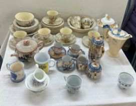 Selection of part tea sets includes oriental, sadler etc