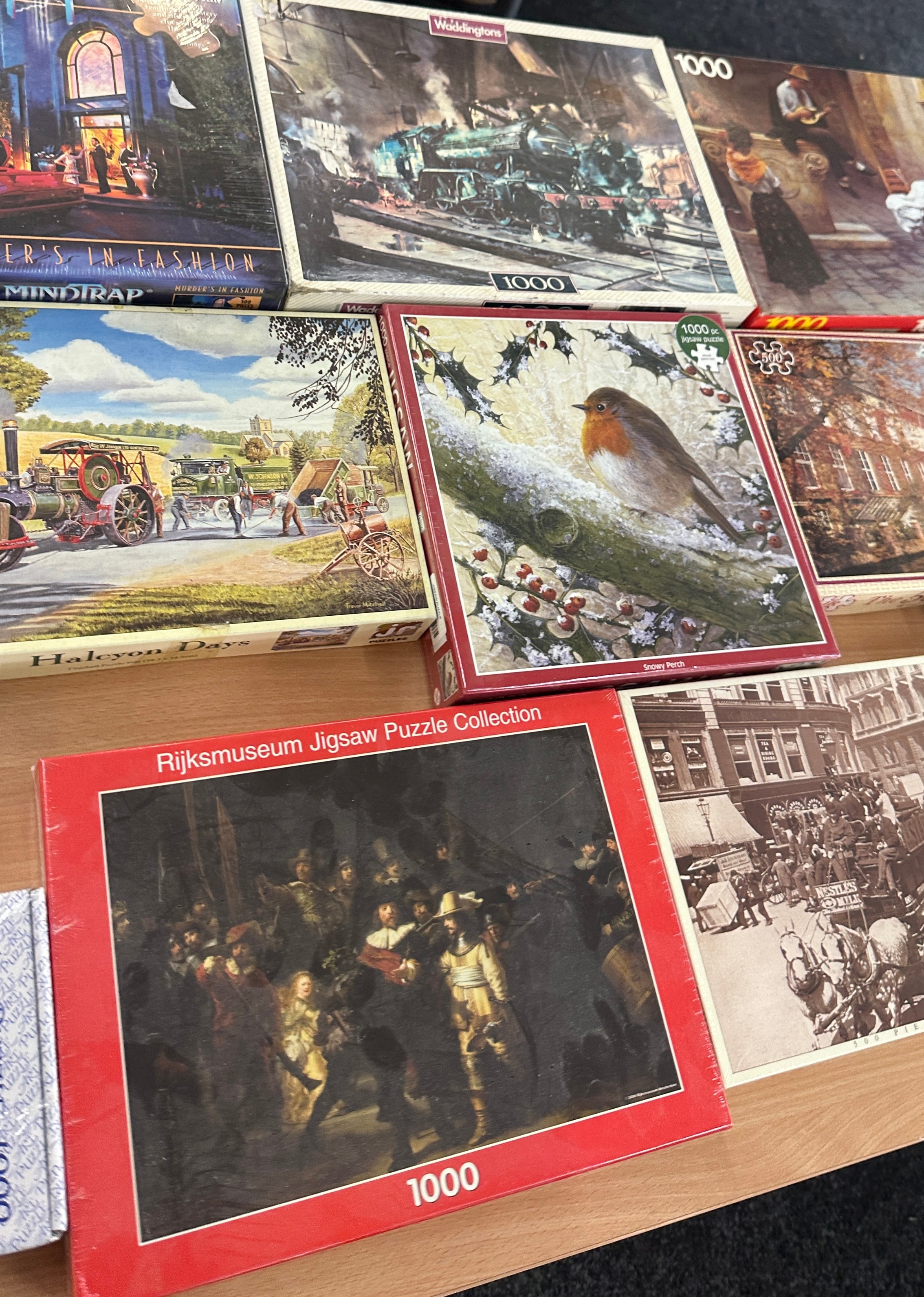 Selection of approximately 20 jigsaws, some factory sealed - Image 3 of 5