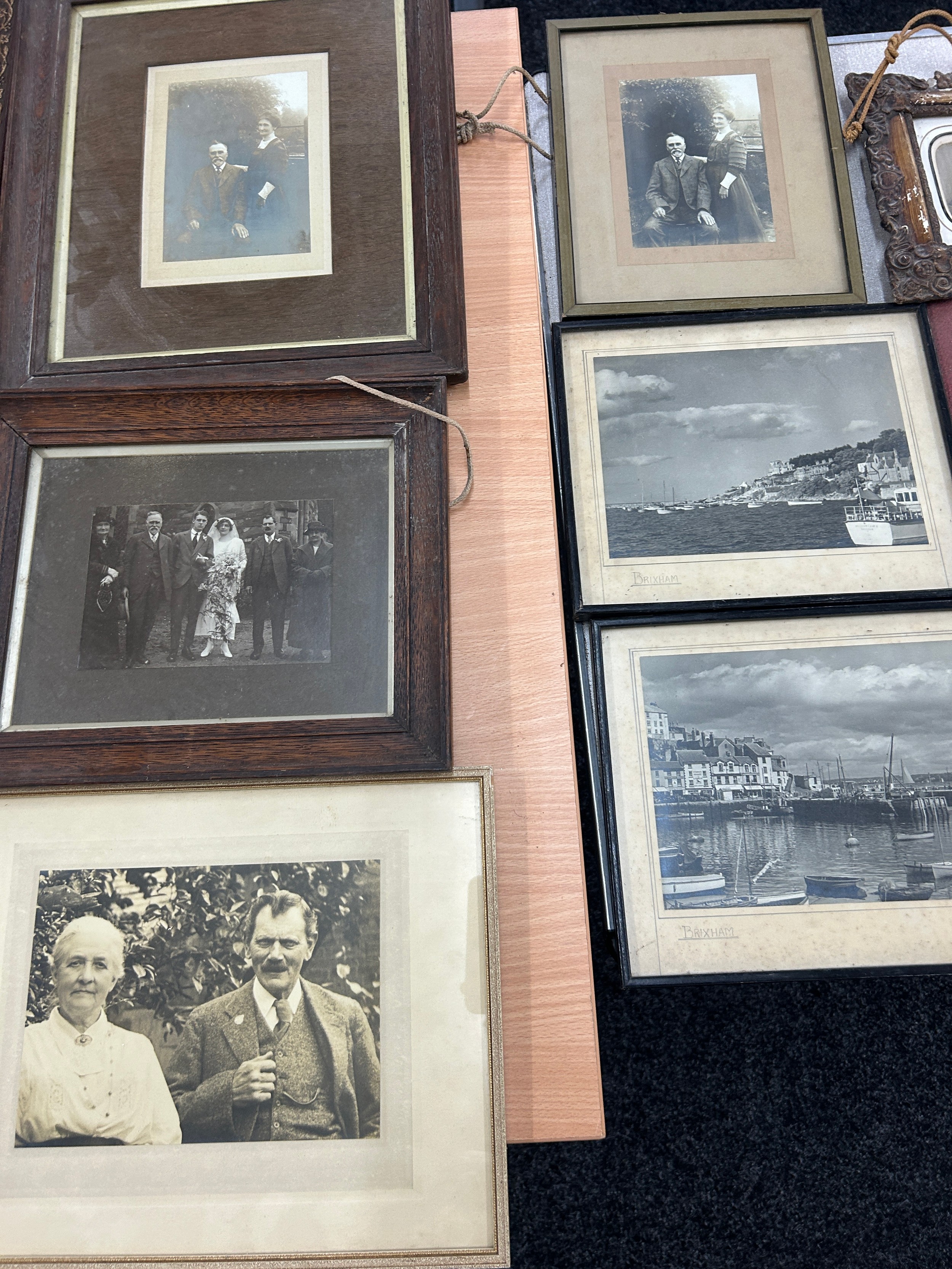 Large selection of framed antique photos largest measures approximately 16 inches by 16 inches - Image 10 of 10