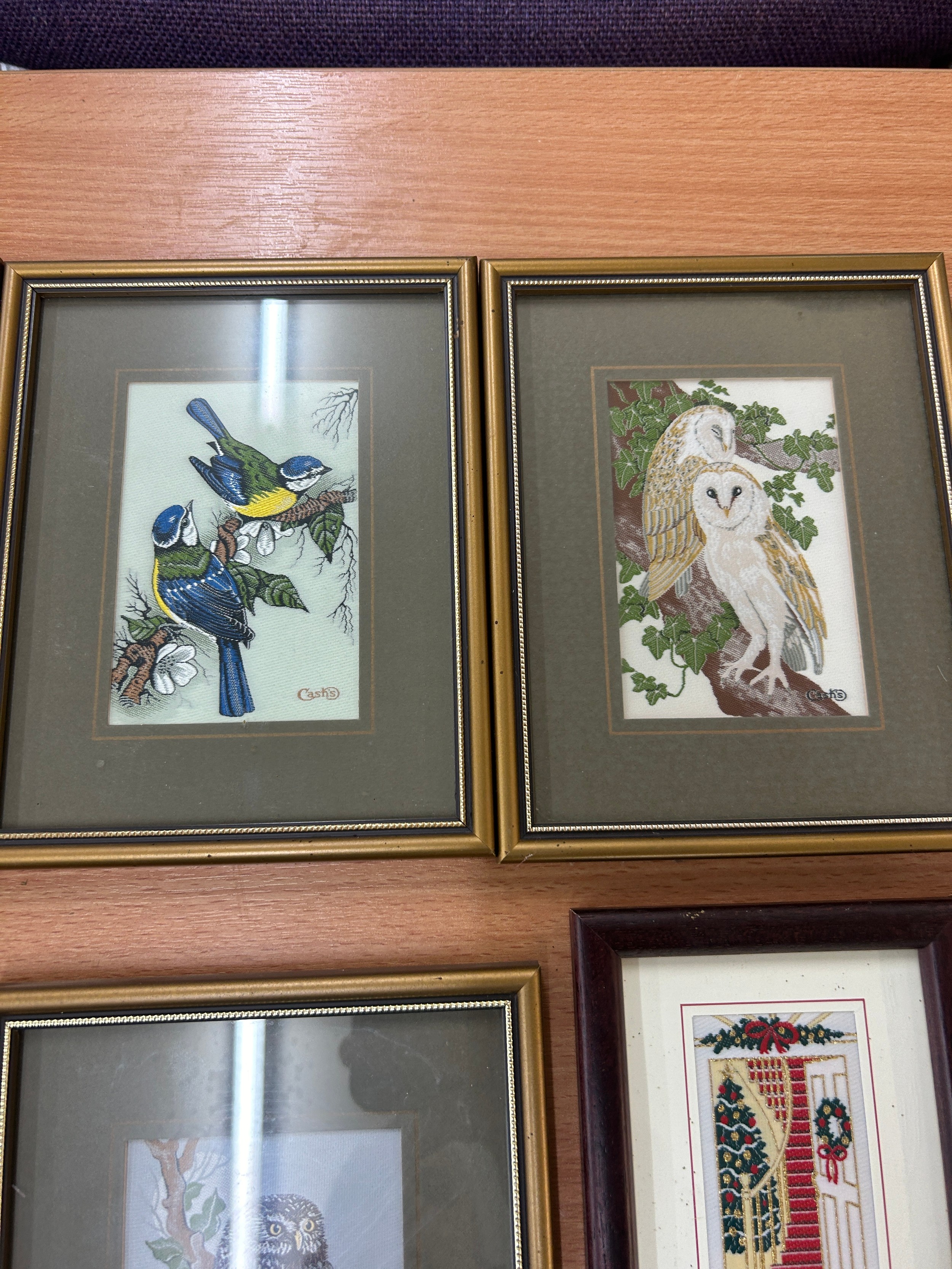 Selection of framed Cash's animal silks measures approx 7.5 inches wide by 6 inches tall - Image 3 of 5