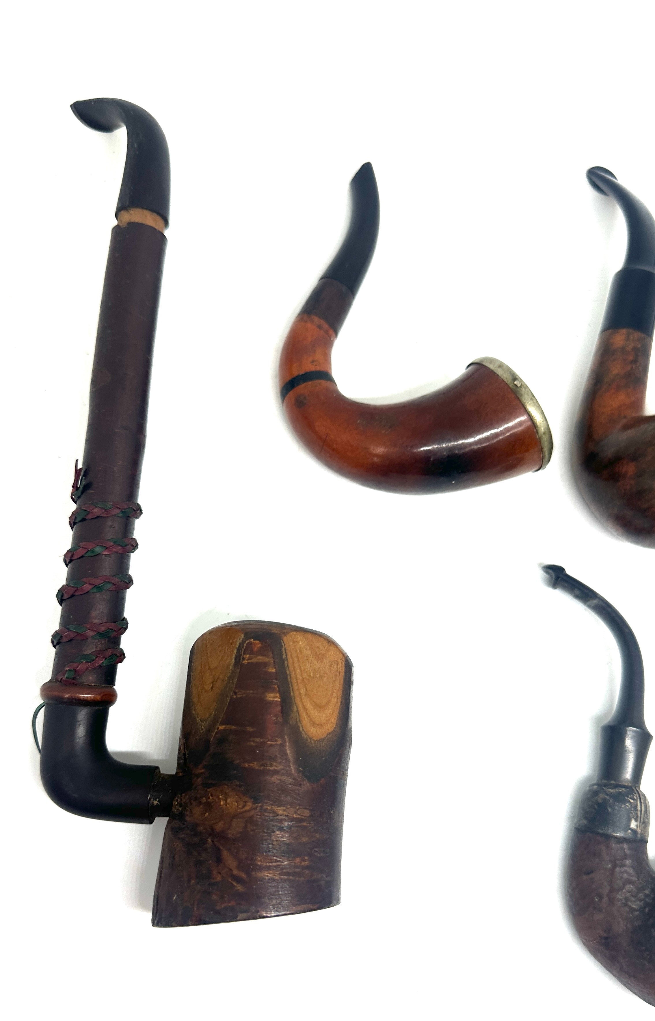 Selection of vintage smoking pipes - Image 2 of 6