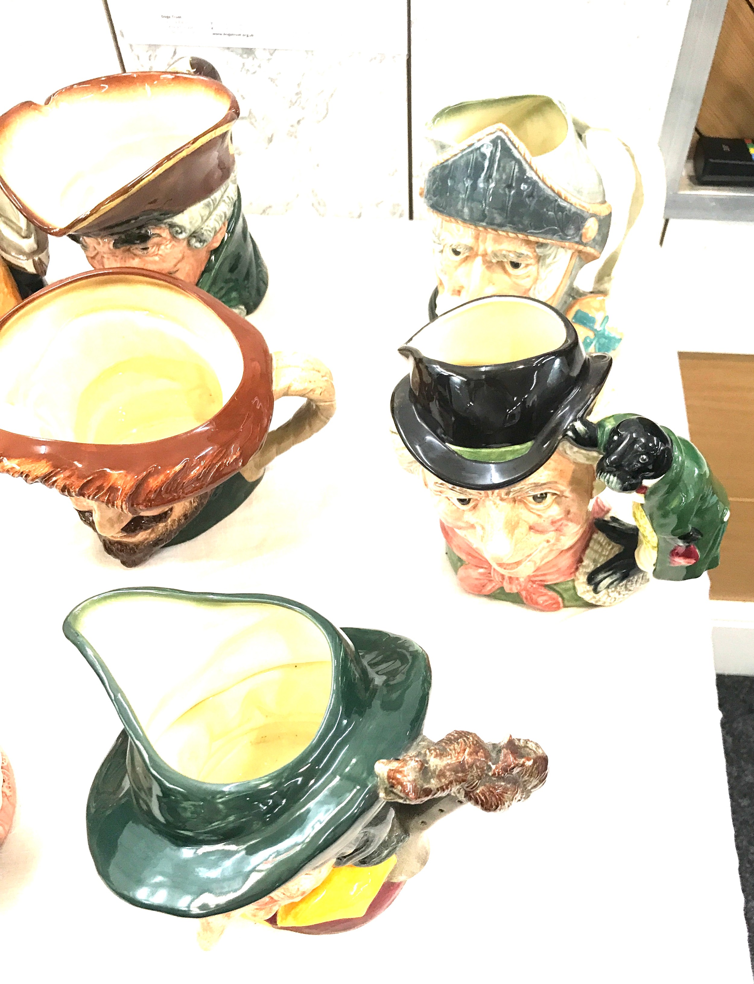 Selection of large toby jugs to include Royal Doulton Francis Drake, Yachtsman, Don Quixote, Piped - Image 3 of 5