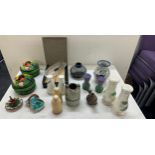 Selection of miscellaneous includes salt and peppers, bowls etc