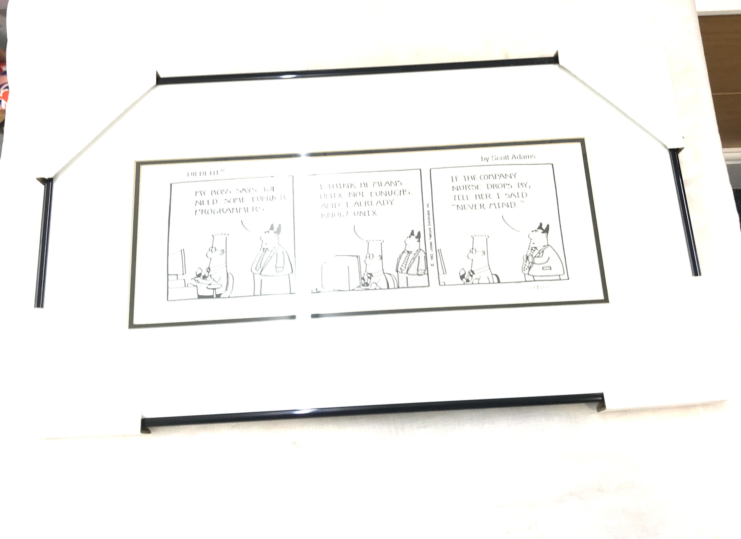 Scott Adams, 20th century, Dilbert cartoon print, limited edition no. 766/850, signed in pencil to - Image 3 of 3
