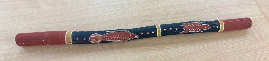 Vintage didgeridoo, length approximately 42 inches