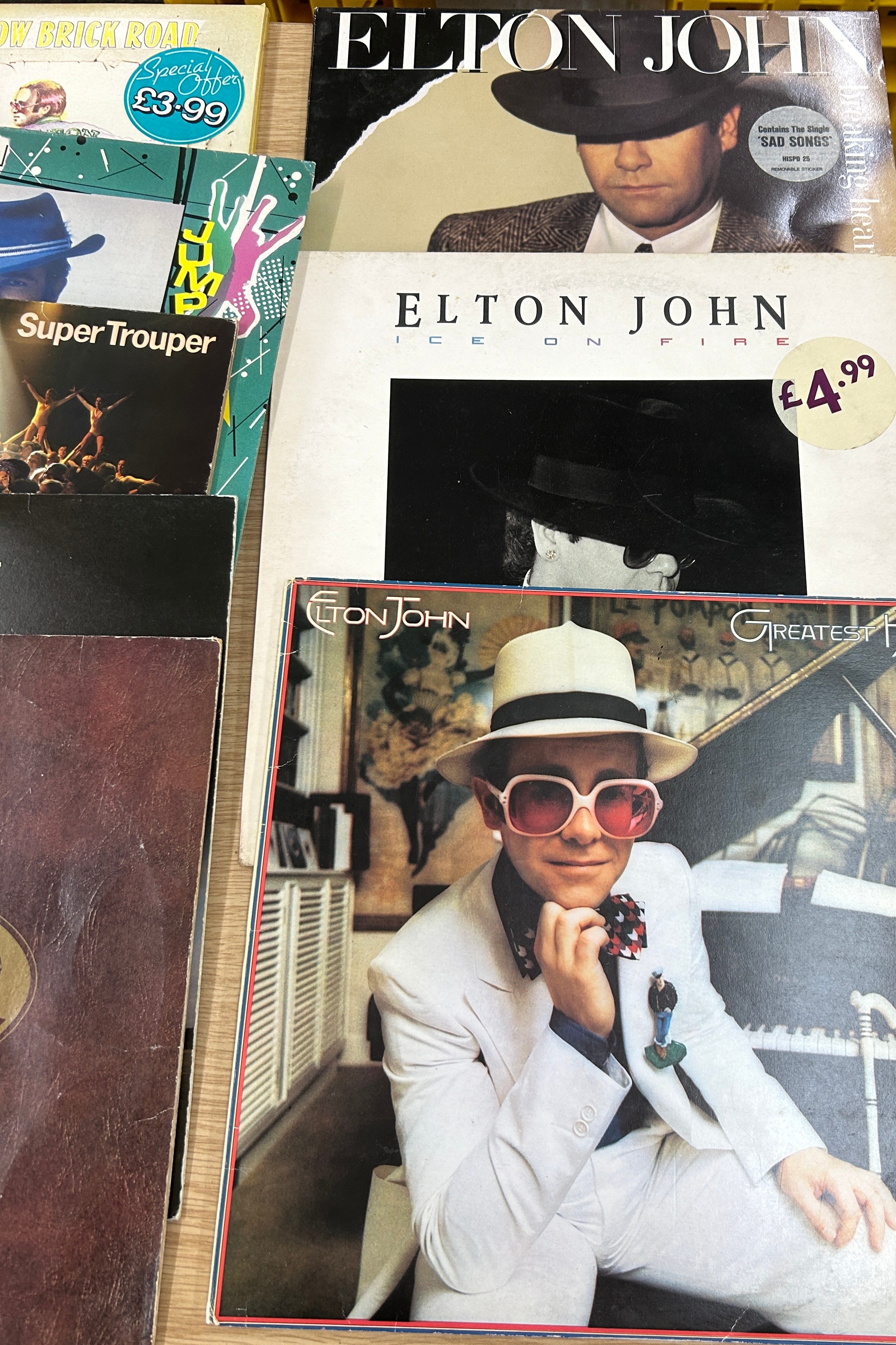 Quantity of LP's to include John Lennon, Beatles, David Bowie Bruce Springfield, Elton John, Abba - Image 5 of 5