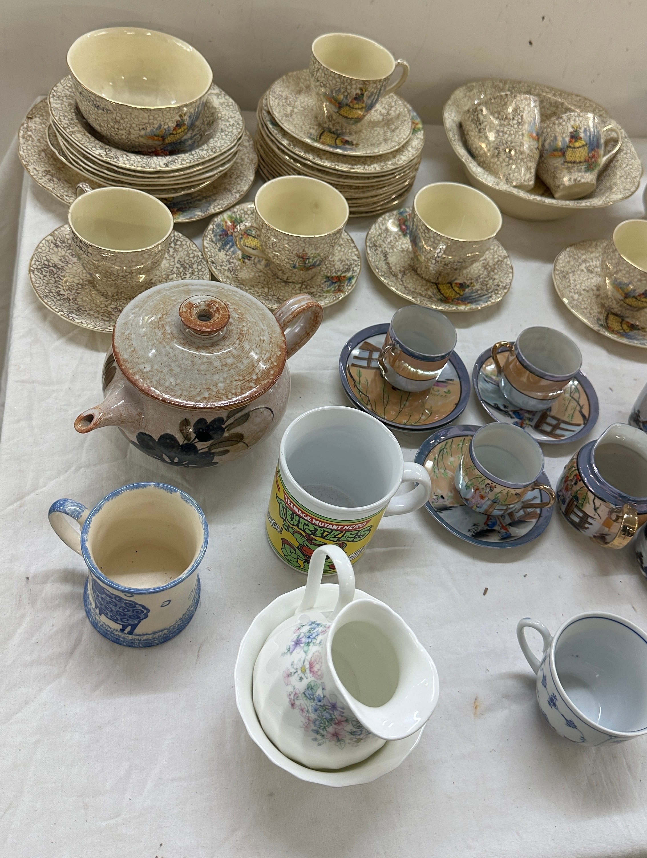 Selection of part tea sets includes oriental, sadler etc - Image 2 of 7
