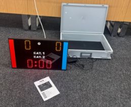 PS-K Portable Scoreboard- Karate model No Art.162-2012 PS-K with flight case - in working order