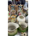 Large selection of assorted jugs and vases a/f