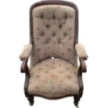 Victorian upholstered nursing chair