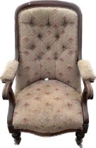 Victorian upholstered nursing chair