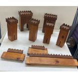 Vintage Fort/ wooden castle 23 inches by 22 inches