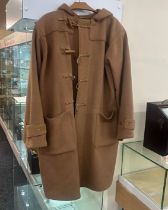 Vintage beige mens Navy duffle coat